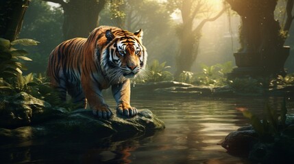 Kanha Jungle View at Sunset